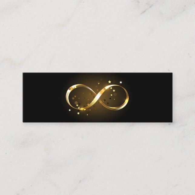 Golden Infinity Symbol Calling Card (Front)