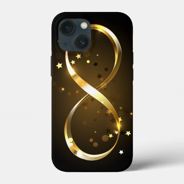 Golden Infinity Symbol Case-Mate iPhone Case (Back)