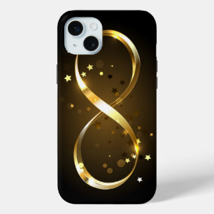 Golden Infinity Symbol iPhone 15 Plus Case