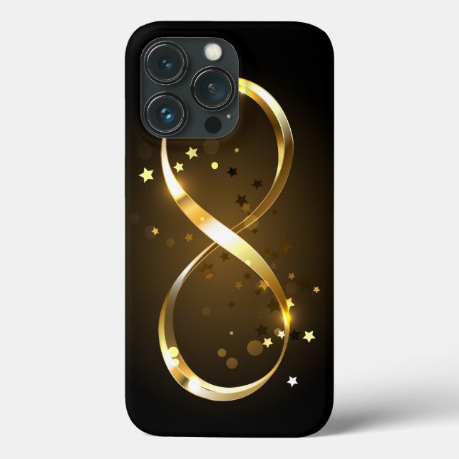 Golden Infinity Symbol Case-Mate iPhone Case (Back)
