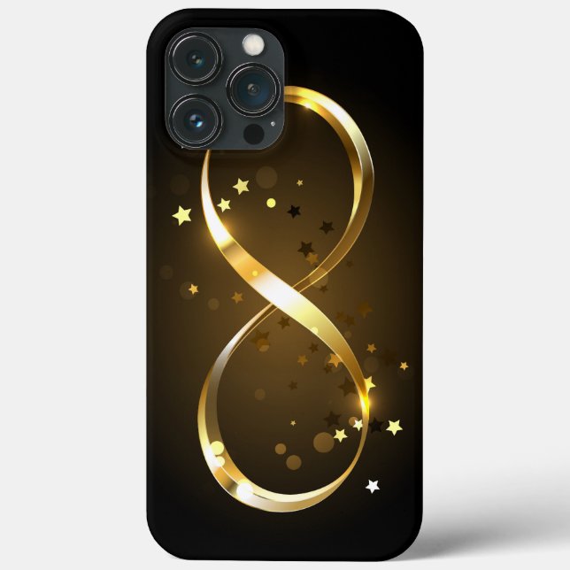 Golden Infinity Symbol Case-Mate iPhone Case (Back)