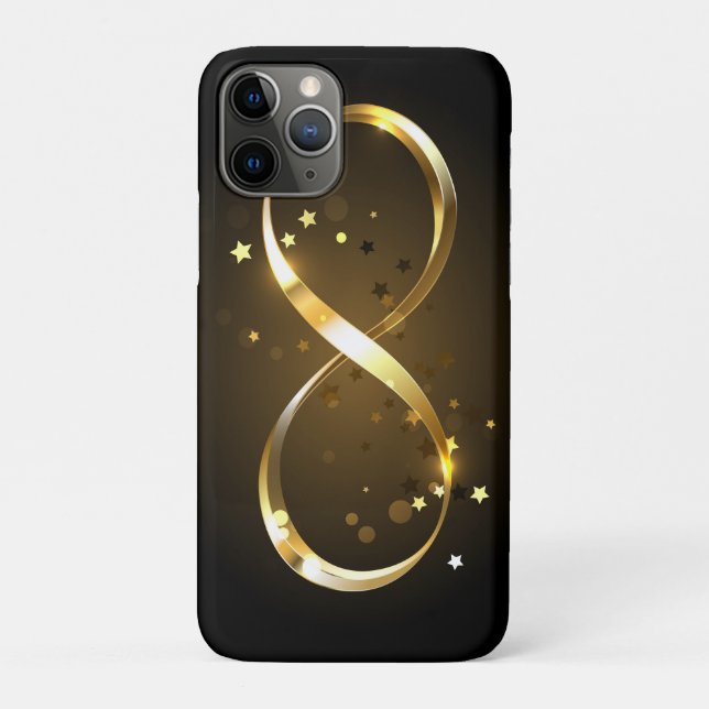 Golden Infinity Symbol Case-Mate iPhone Case (Back)