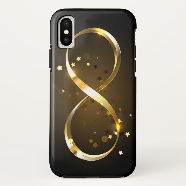 Golden Infinity Symbol Case-Mate iPhone Case (Back)