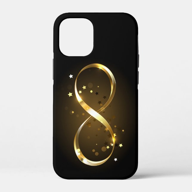 Golden Infinity Symbol Case-Mate iPhone Case (Back)