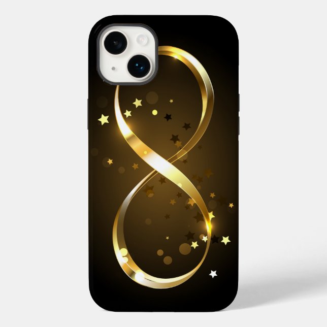 Golden Infinity Symbol Case-Mate iPhone Case (Back)