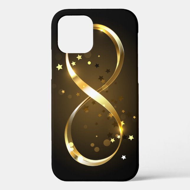 Golden Infinity Symbol Case-Mate iPhone Case (Back)