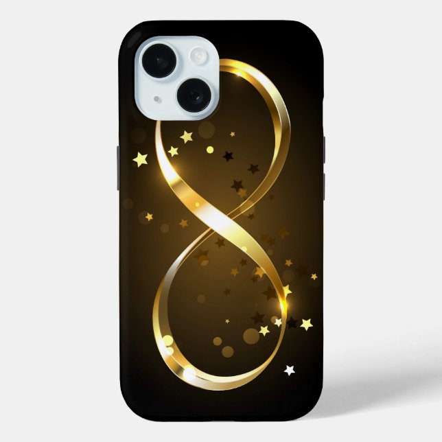 Golden Infinity Symbol Case-Mate iPhone Case (Back)