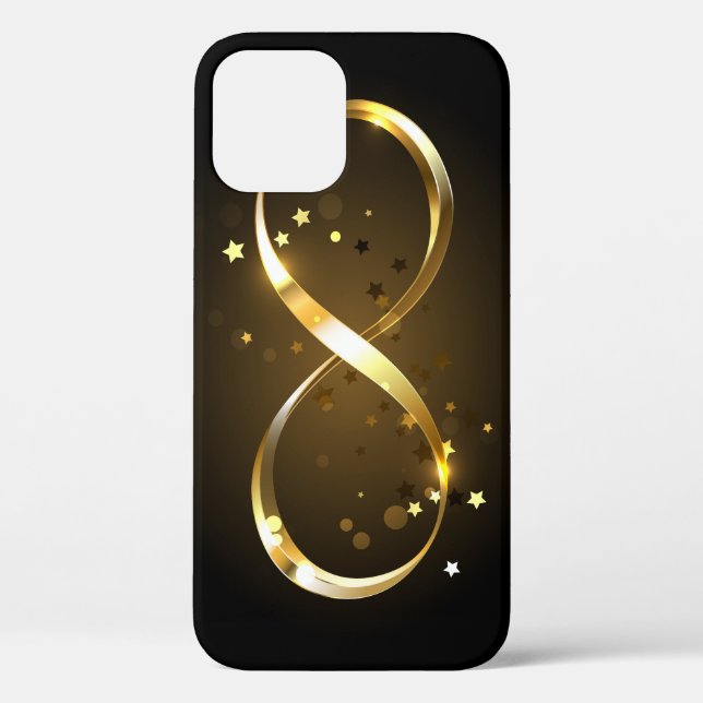 Golden Infinity Symbol Case-Mate iPhone Case (Back)