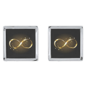 Golden Infinity Symbol Cufflinks