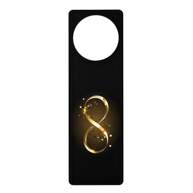 Golden Infinity Symbol Door Hanger (Front)