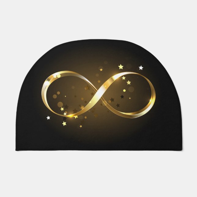 Golden Infinity Symbol Doormat (Front)