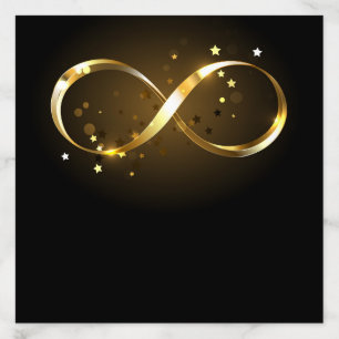 Golden Infinity Symbol Envelope Liner