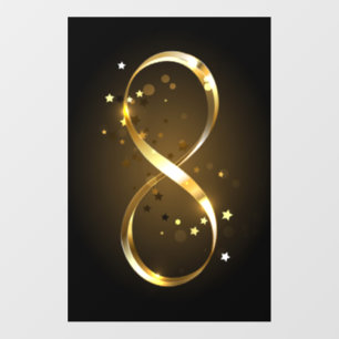 Golden Infinity Symbol Floor Decals