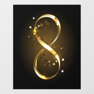 Golden Infinity Symbol Floor Decals