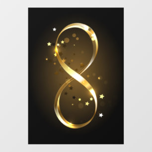Golden Infinity Symbol Floor Decals