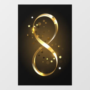 Golden Infinity Symbol Floor Decals