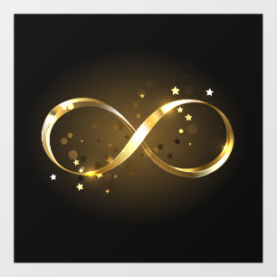 Golden Infinity Symbol Floor Decals