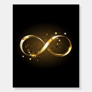 Golden Infinity Symbol Foam Board