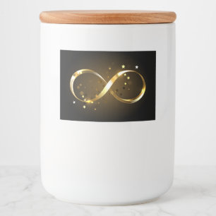 Golden Infinity Symbol Food Label