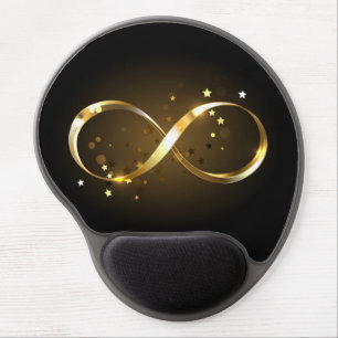 Golden Infinity Symbol Gel Mouse Pad