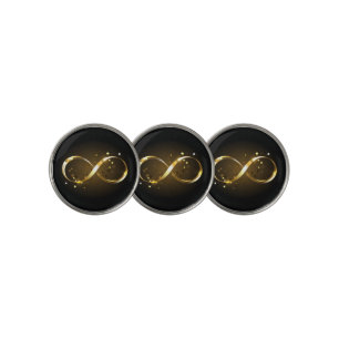 Golden Infinity Symbol Golf Ball Marker