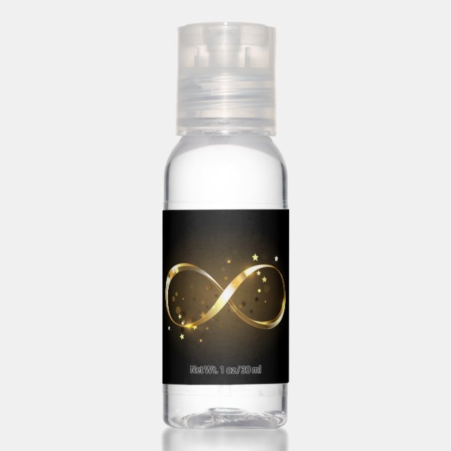 Golden Infinity Symbol Hand Sanitizer (Front)
