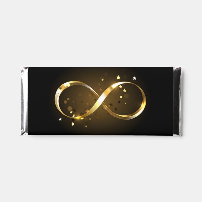 Golden Infinity Symbol Hershey Bar Favors (Front)