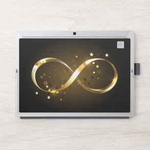 Golden Infinity Symbol HP Laptop Skin