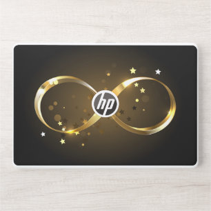 Golden Infinity Symbol HP Laptop Skin