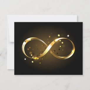 Golden Infinity Symbol Invitation