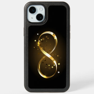 Golden Infinity Symbol iPhone 15 Plus Case