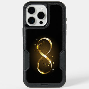 Golden Infinity Symbol iPhone 15 Pro Max Case