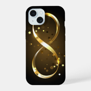 Golden Infinity Symbol iPhone 15 Case