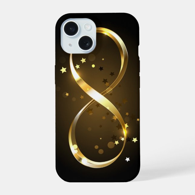 Golden Infinity Symbol Iphone Case (Back)