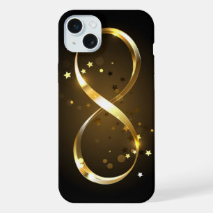 Golden Infinity Symbol iPhone 15 Plus Case