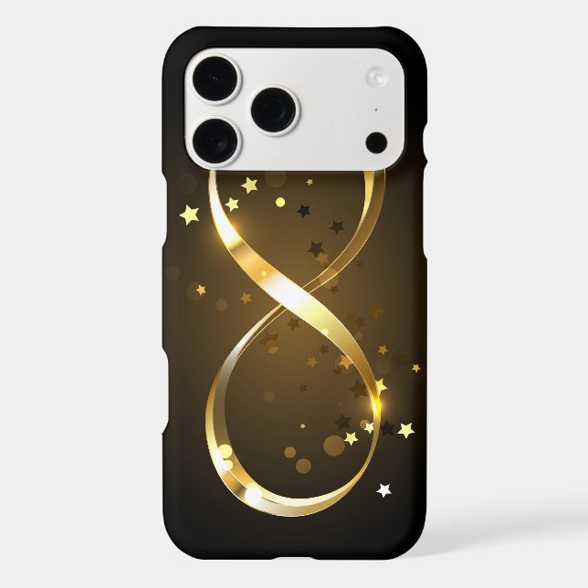 Golden Infinity Symbol Iphone Case (Back)