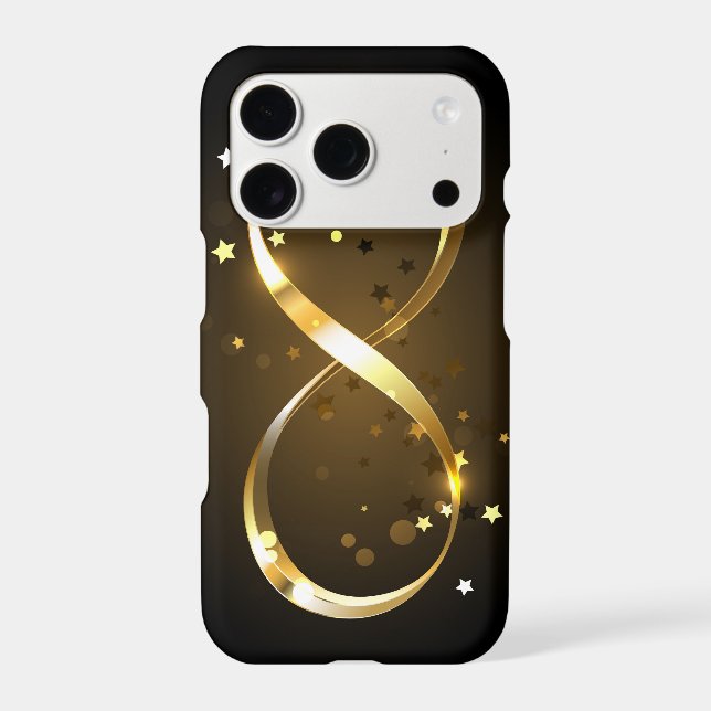 Golden Infinity Symbol Iphone Case (Back)