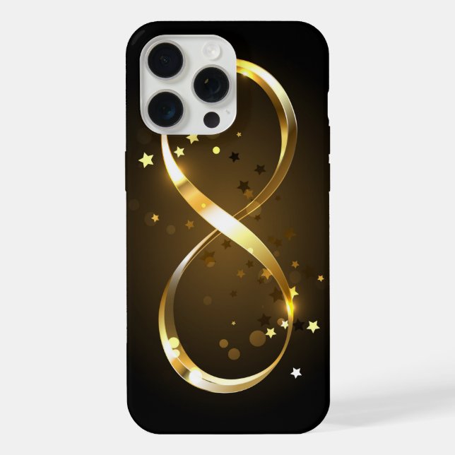 Golden Infinity Symbol Iphone Case (Back)