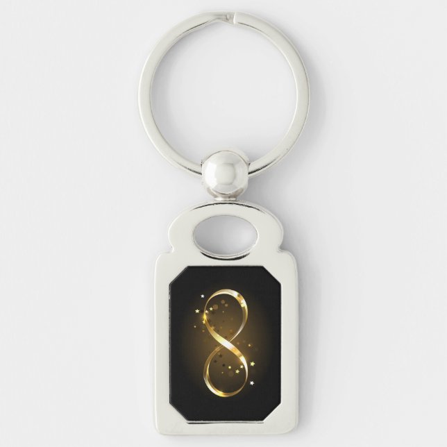 Golden Infinity Symbol Keychain (Front)