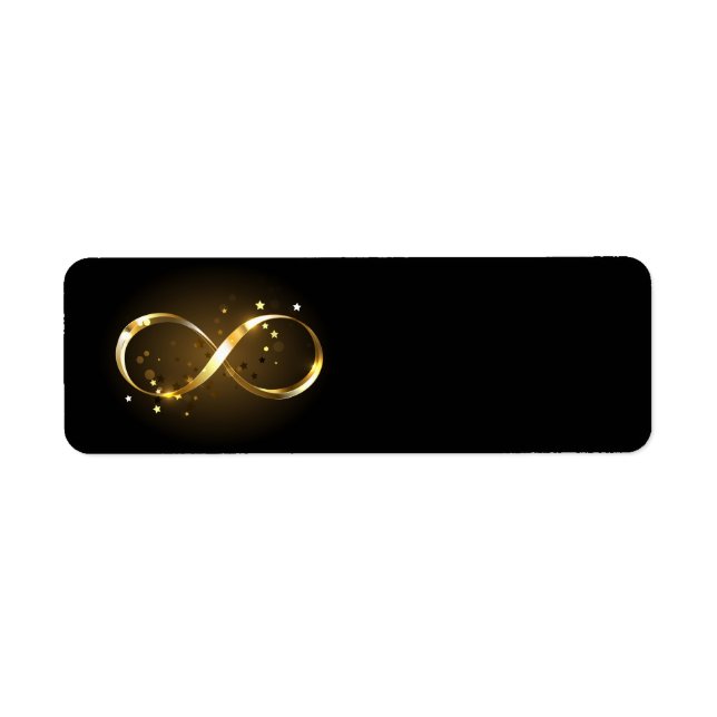 Golden Infinity Symbol Label (Front)