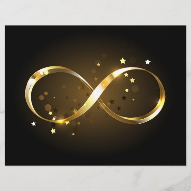 Golden Infinity Symbol Letterhead (Front)