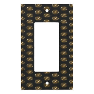Golden Infinity Symbol Light Switch Cover