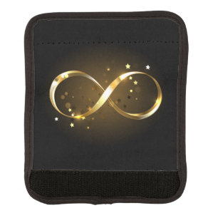 Golden Infinity Symbol Luggage Handle Wrap