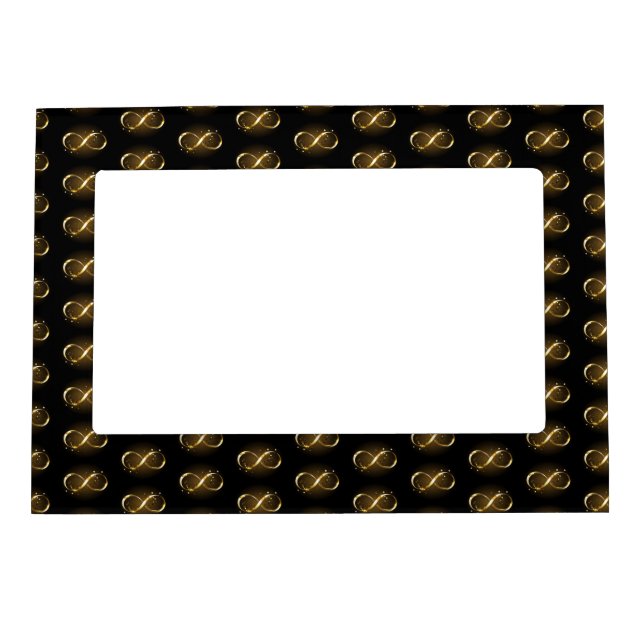 Golden Infinity Symbol Magnetic Frame (Front)