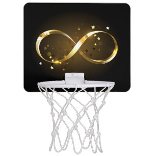 Golden Infinity Symbol Mini Basketball Hoop