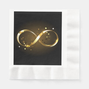 Golden Infinity Symbol Napkins