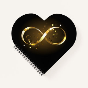 Golden Infinity Symbol Notebook