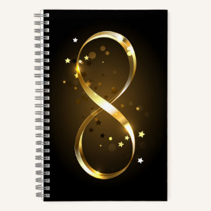 Golden Infinity Symbol Notebook