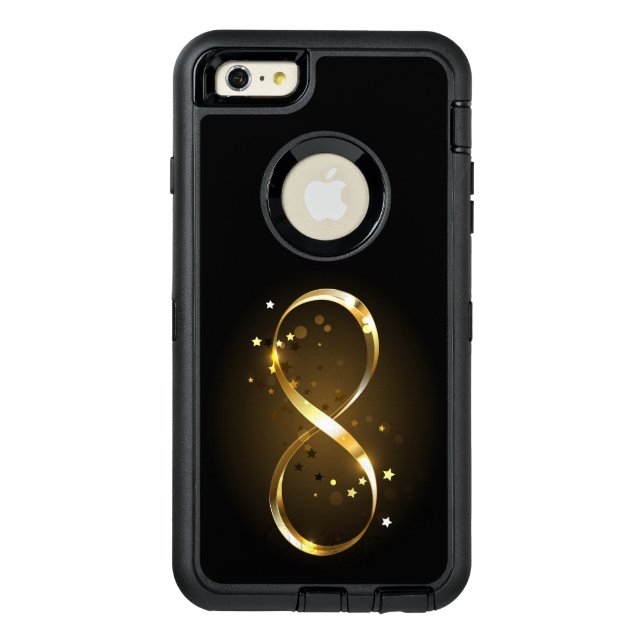 Golden Infinity Symbol Otterbox iPhone Case (Back)