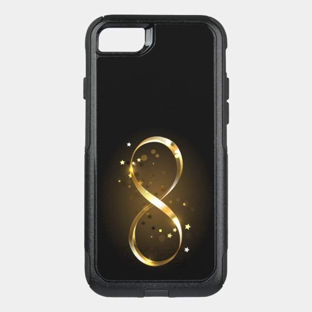 Golden Infinity Symbol Otterbox iPhone Case (Back)